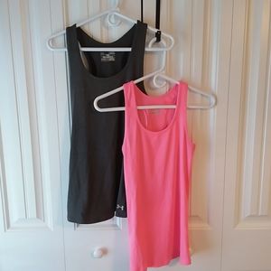 Set of Under Armour heat gear ribbed tank tops